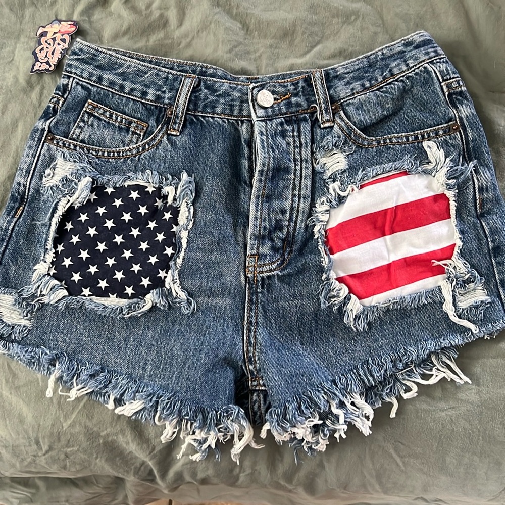 Brand new denim shorts, custom Levi’s